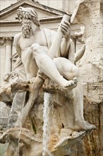 Sculpture at the Fontana dei Quattro Fiumi