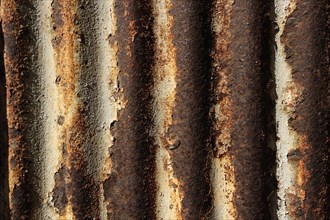 Rusty corrugated iron