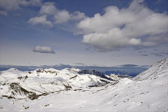View from the Hochtor to Edelweissspitze 2572 m