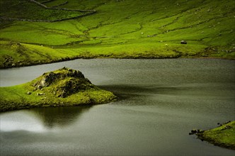 Small island in the crater