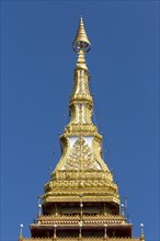 Top of nine-story Stupa Phra Mahathat Kaen Kakhon