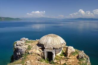 Old bunker at Lake Ohrid