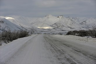 Dempster Highway in winter