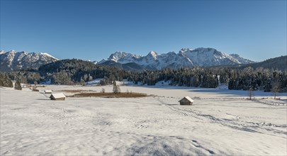 Frozen Geroldsee in winter