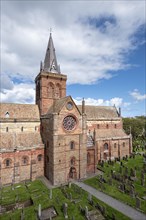 Romanesque-Norman cathedral St. Magnus with cemetery