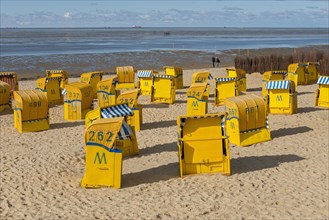 Yellow beach chairs