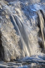 Frozen waterfall