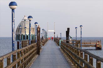 Diving gondola and pier in Zingst