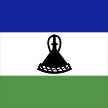 Official national flag of Lesotho