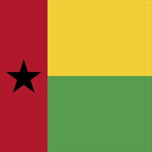 Official national flag of Guinea-Bissau