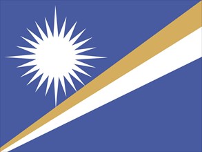 Official national flag of the Marshall Islands