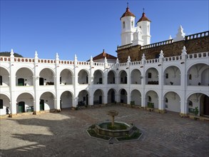 Courtyard with fountain