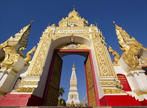 Entrance gate to the Chedi of Wat Phra That Phanom