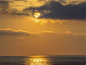 Sunset over the sea