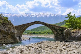 Ottoman stone arch bridge Ura e Kadiut