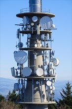 Broadcast tower on mount Brotjacklriegel