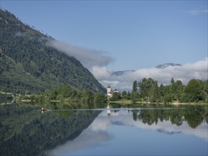 Grundlsee with Grundlsee Castle or Villa Roth