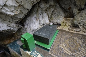 Tomb of Sari Salltik (Sari Saltuk) in Cave in Skanderbeg Mountains
