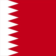 Official national flag of Bahrain