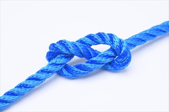 Eighth loop in blue rope