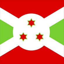 Official national flag of Burundi