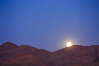 Moonrise over the mountains