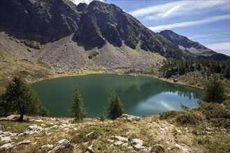 Mountain lake Lago di Mognola