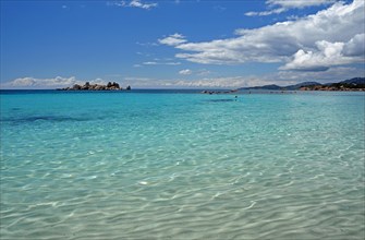 Bay of Palombaggia with turquoise green sea