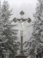 Great cross at cemetery