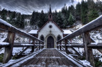 Pilgrimage Chapel Maria Kaltenbrunn in winter