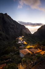 Mountain village Masca at dusk