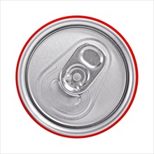 Top of a drinks can with a ring pull