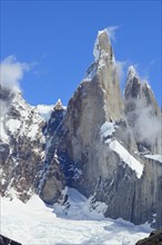 Cerro Torre with glacier Torre