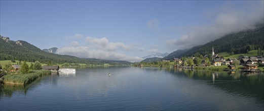 View over lake Weissensee