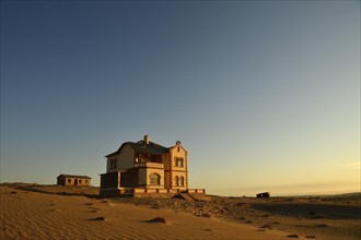 Decaying house of the mine manager of the former diamond town Kolmanskop