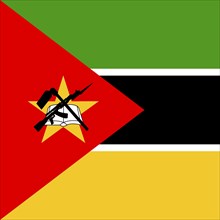 Official national flag of Mozambique