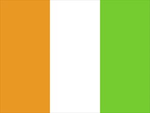 Official national flag of Cote d'Ivoire