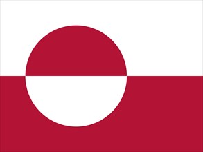 Official national flag of Greenland