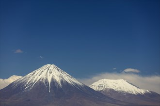 Snow covered volcano Sairecabur