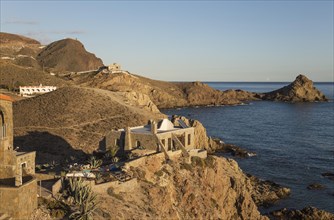 Holiday residences at the rocky coast of Cabo de Gata