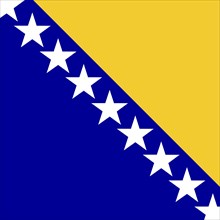 Official national flag of Bosnia and Herzegovina