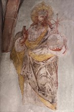 Fresco by Jesus from the 16th century