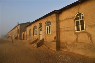 Old row of houses of the former diamond town