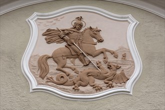 Relief of St. George with dragon