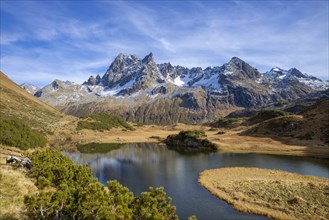 Long lake at the Silbertaler Winterjochle