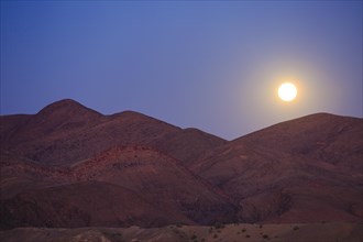 Moonrise over the mountains