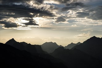 Sunset over the Berchtesgaden Alps