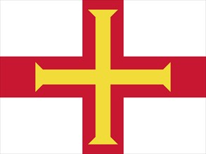 Official national flag of Guernsey