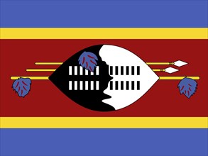 Official national flag of Swaziland