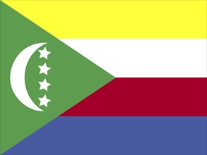 Official national flag of the Comoros